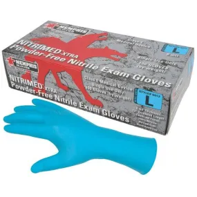 6012M MCR Safety NitriMed Disposable Gloves, Medium, Nitrile, 6 Mil THK, Blue