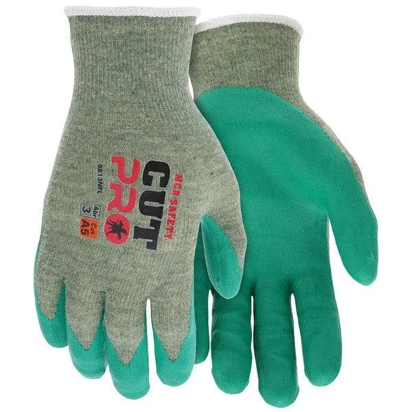 9813NFS MCR Safety CutPro Cut Resistant Gloves, Kevlar, Modacrylic Blend, Small