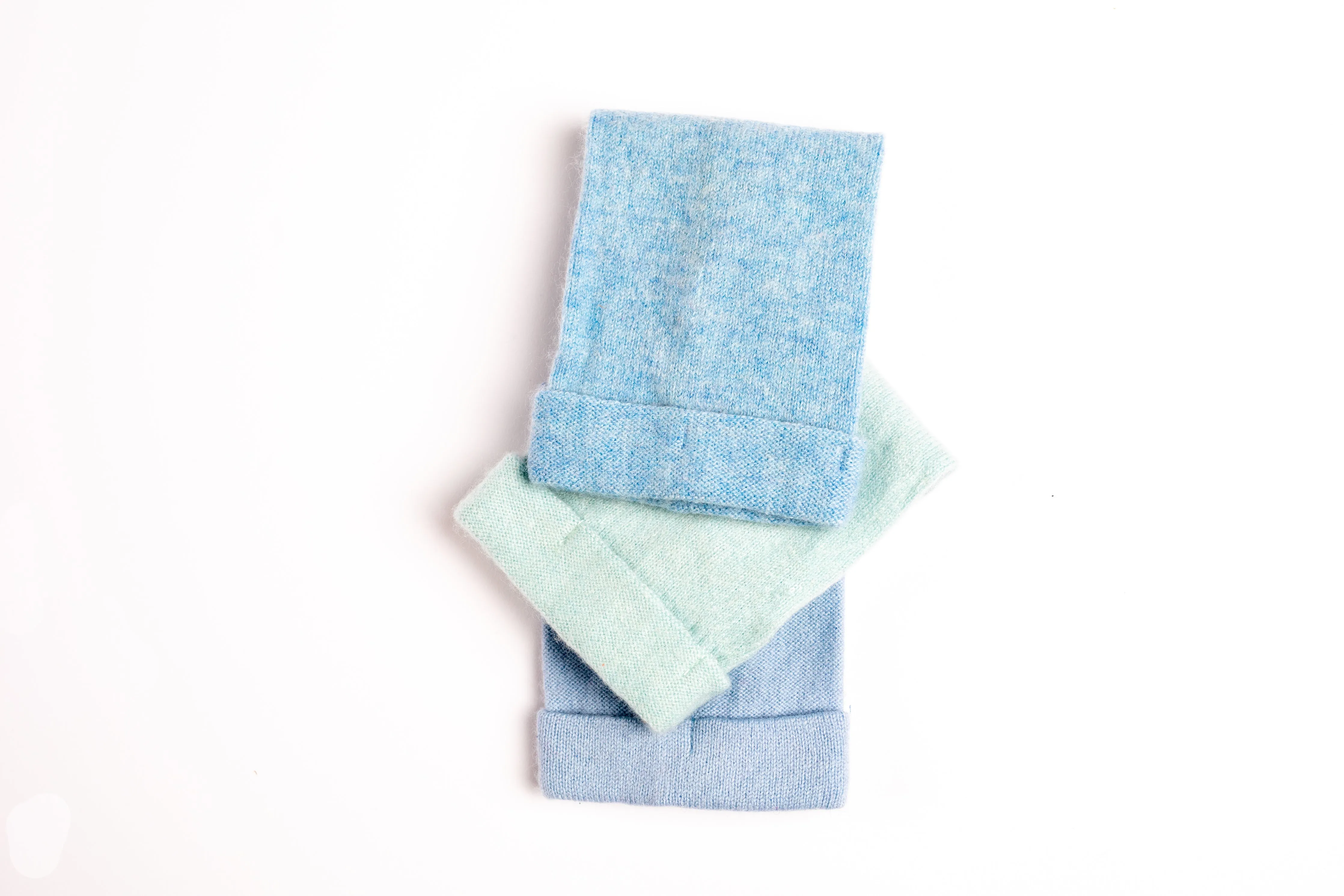 Baby Blue - Cashmere Fingerless  Gloves