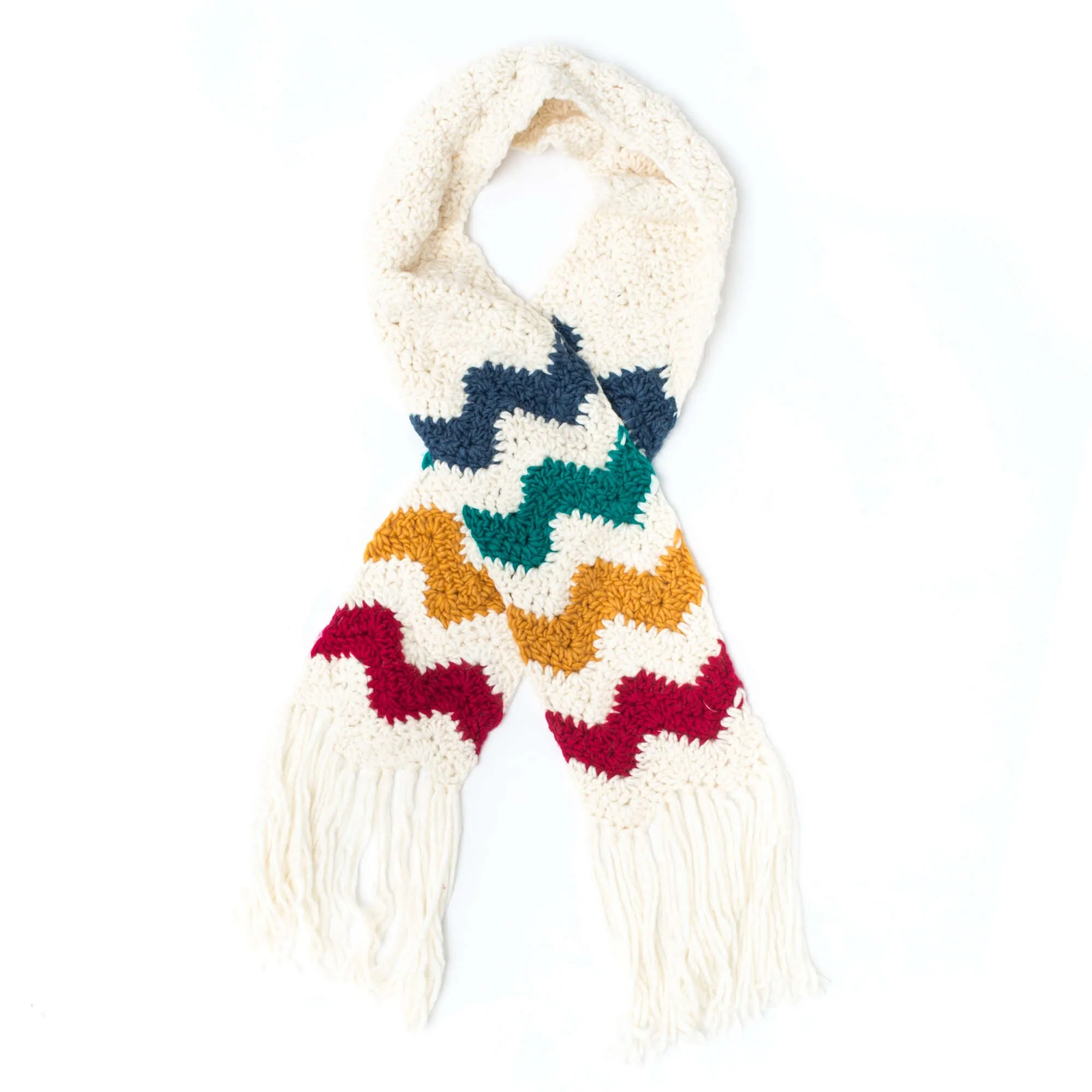 Bernat Crochet Mountain Peaks Scarf