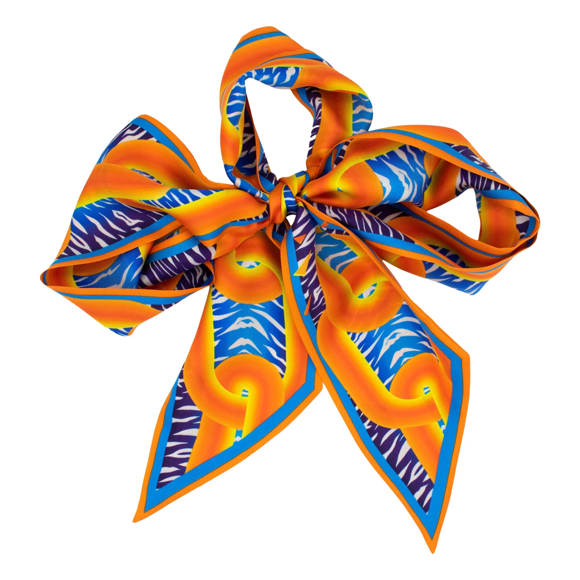 Break the Chains – Orange, Silk Ribbon Scarf