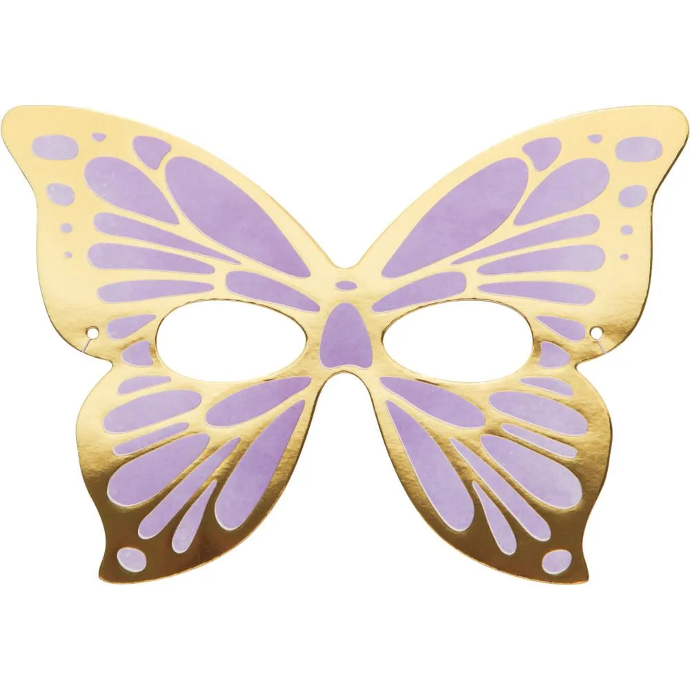 Bulk Shimmering Butterfly Paper Masks (48 per Case)