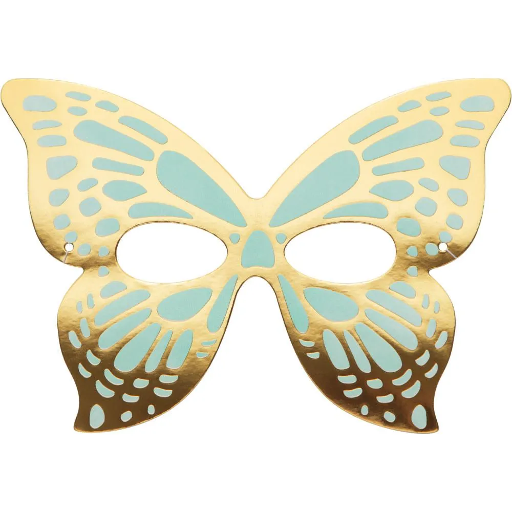 Bulk Shimmering Butterfly Paper Masks (48 per Case)