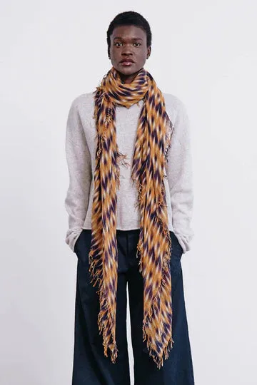 Chan Luu- Cashmere and Silk Scarf-Tie Dye- Yellow