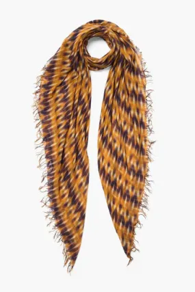 Chan Luu- Cashmere and Silk Scarf-Tie Dye- Yellow