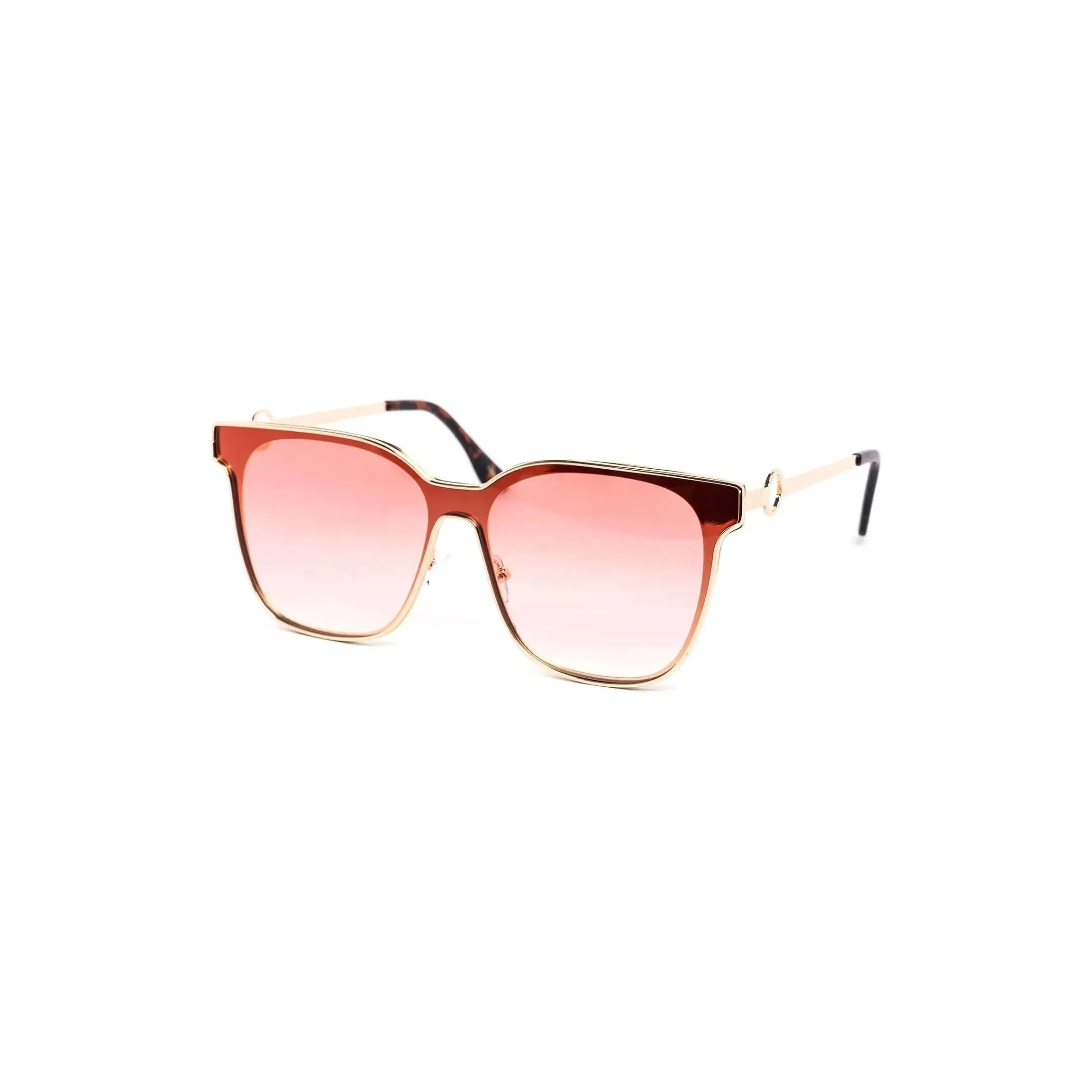 Chic Oversized Flat Metal Cateye Glasses