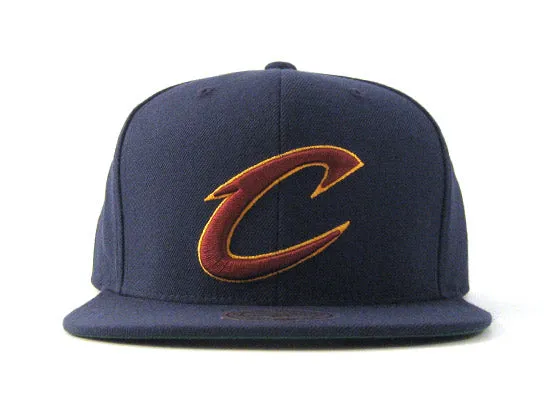 Cleveland Cavaliers Mitchell&Ness Snapback Hats (Navy)