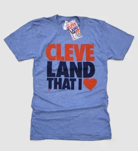 Cleveland That I Love T-shirt- Blue Cleveland Tee