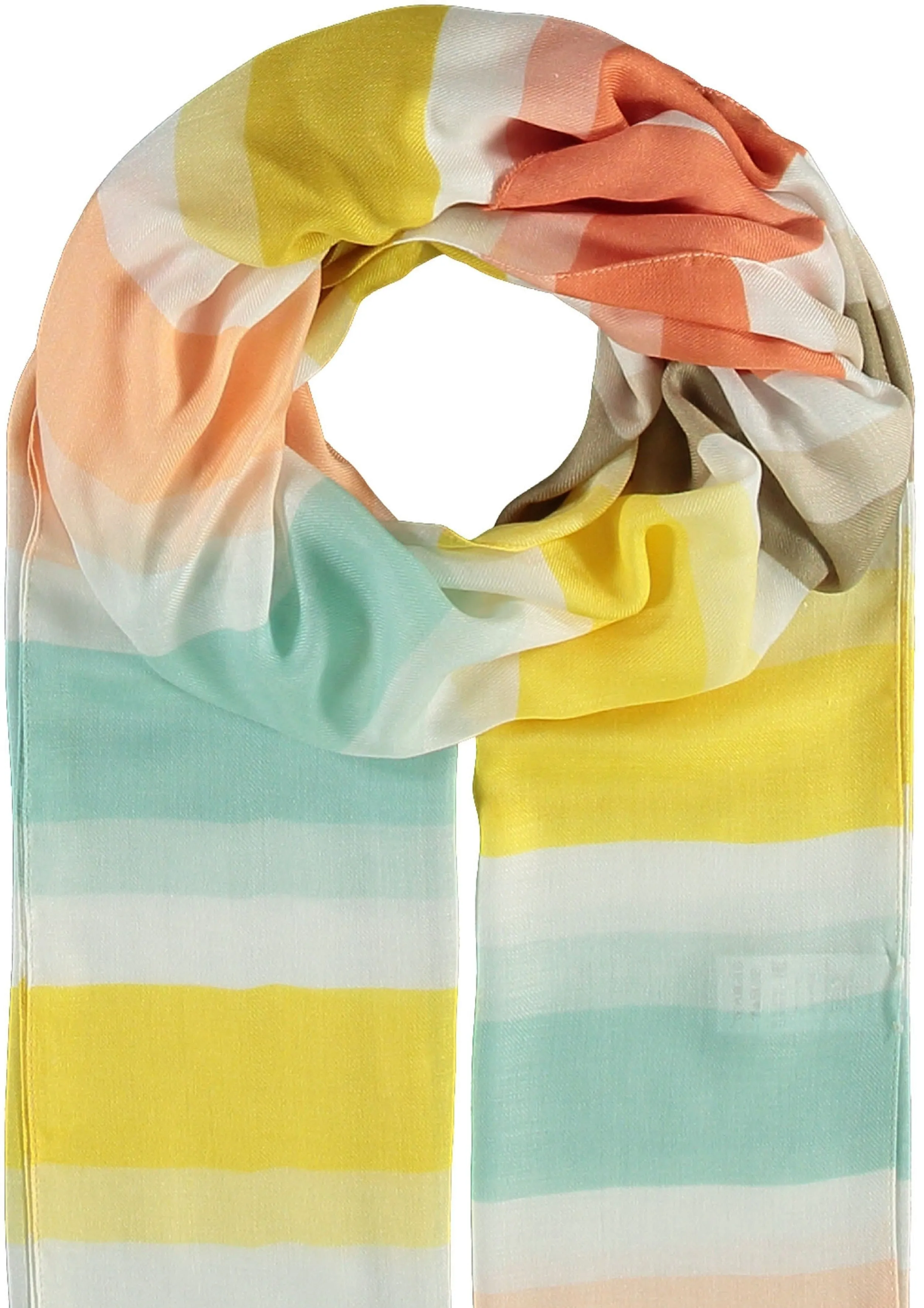 Coastal Stripes Print Scarf