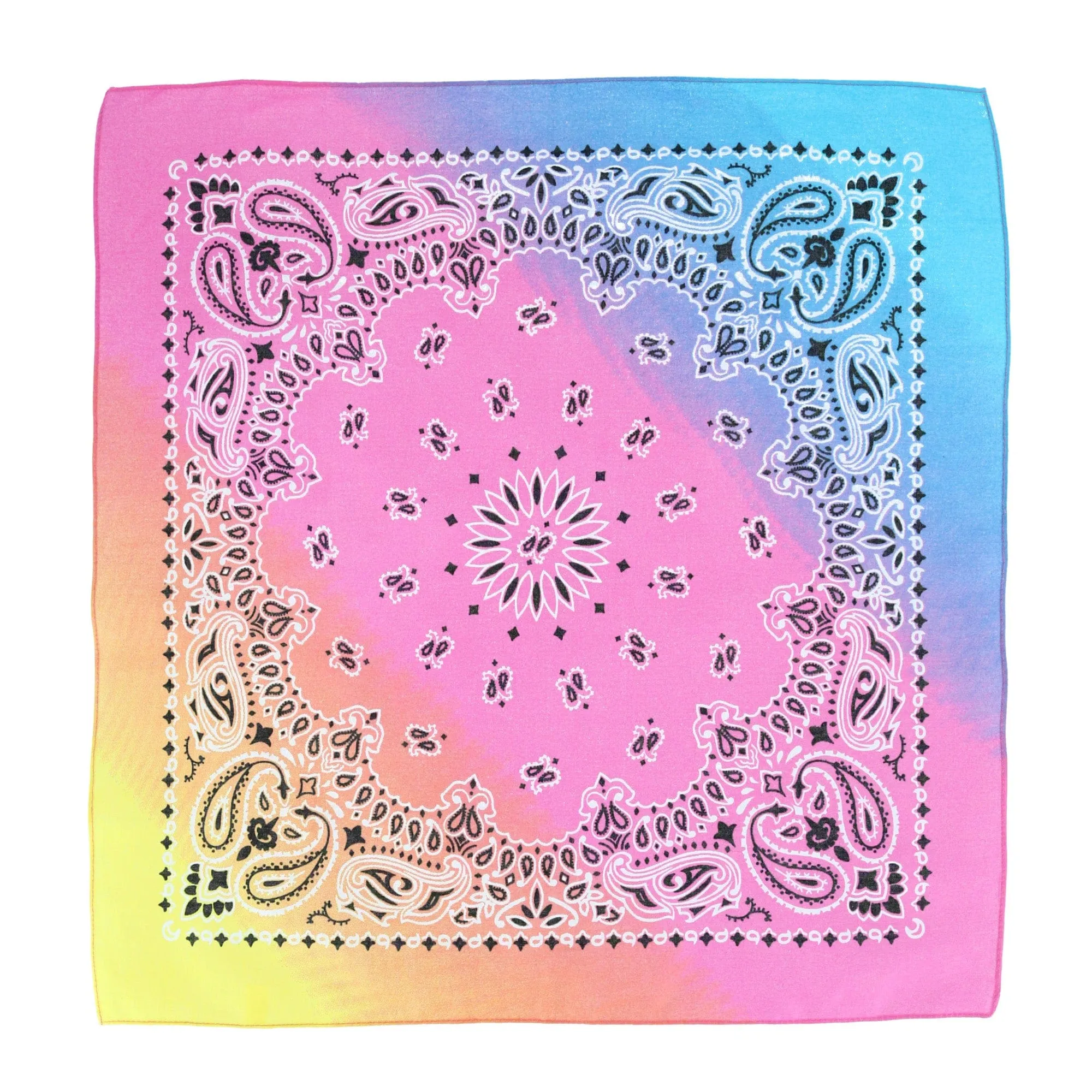 CTM® Pastel Ombre Paisley Print Bandana