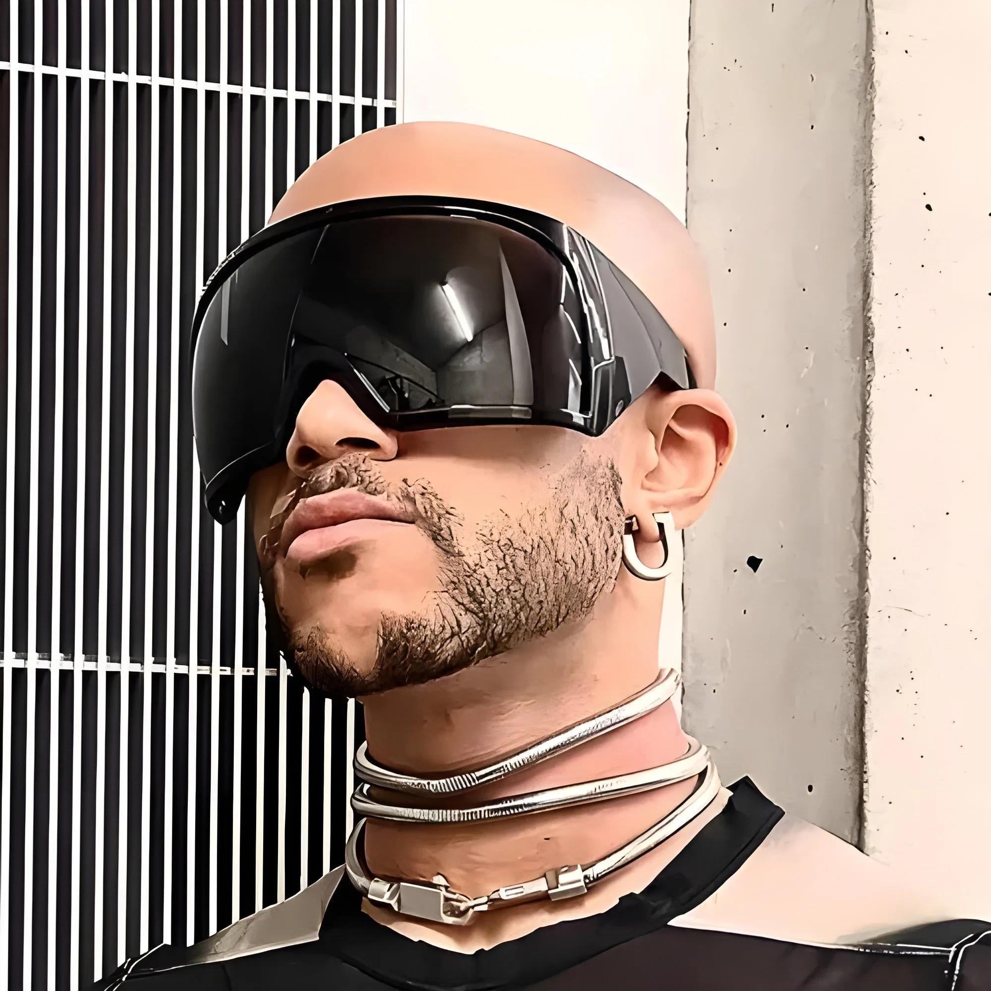 Cyberpunk Shield Sunglasses Oversized Y2K Techwear