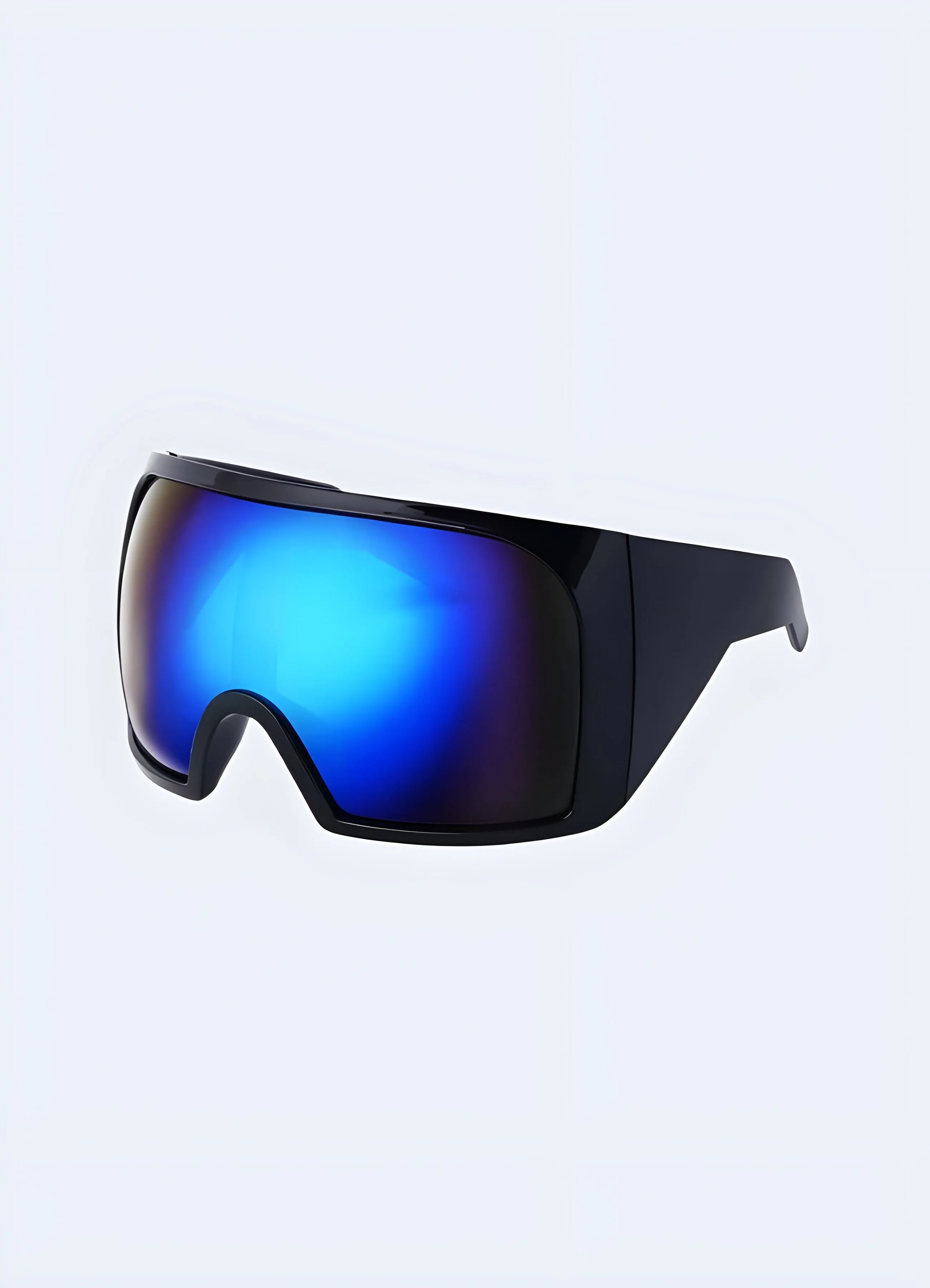 Cyberpunk Shield Sunglasses Oversized Y2K Techwear