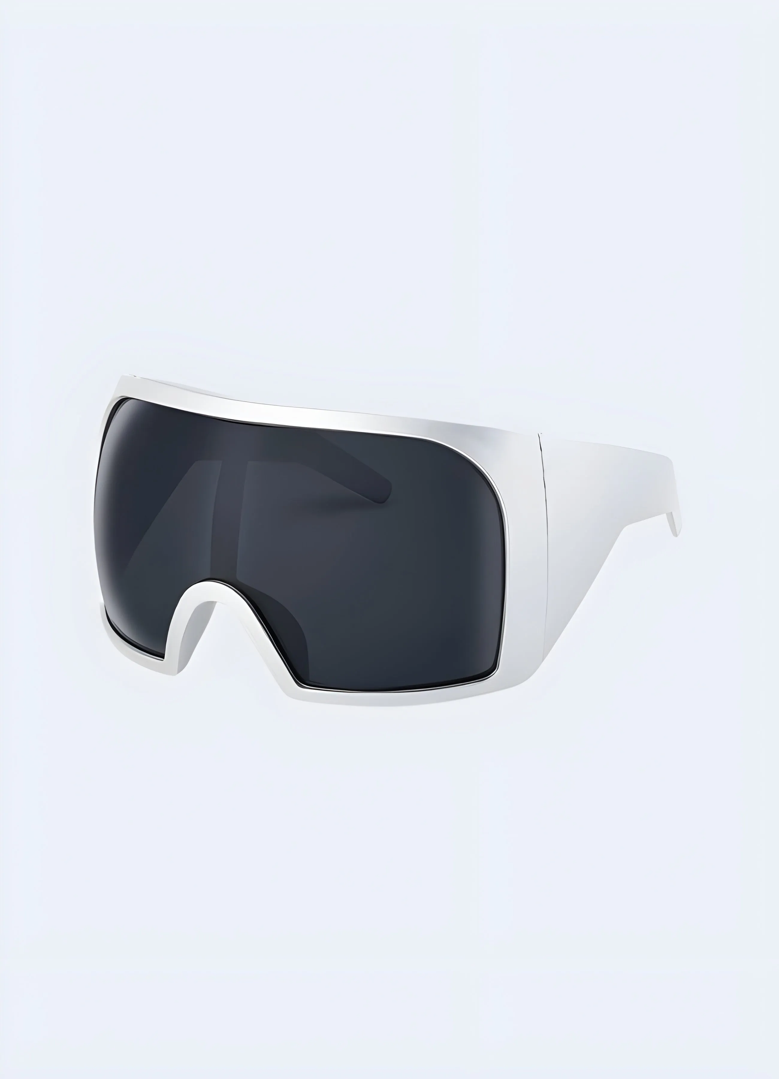 Cyberpunk Shield Sunglasses Oversized Y2K Techwear