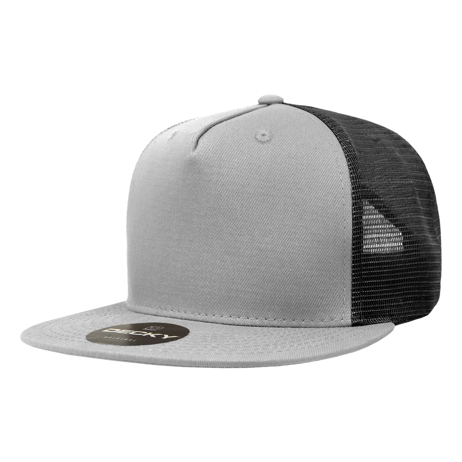 Decky 1040 5 Panel High Profile Structured Cotton Blend Trucker Hat