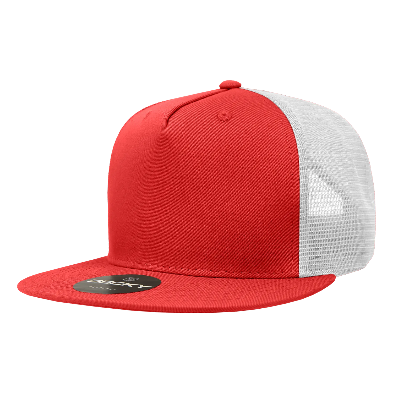 Decky 1040 5 Panel High Profile Structured Cotton Blend Trucker Hat