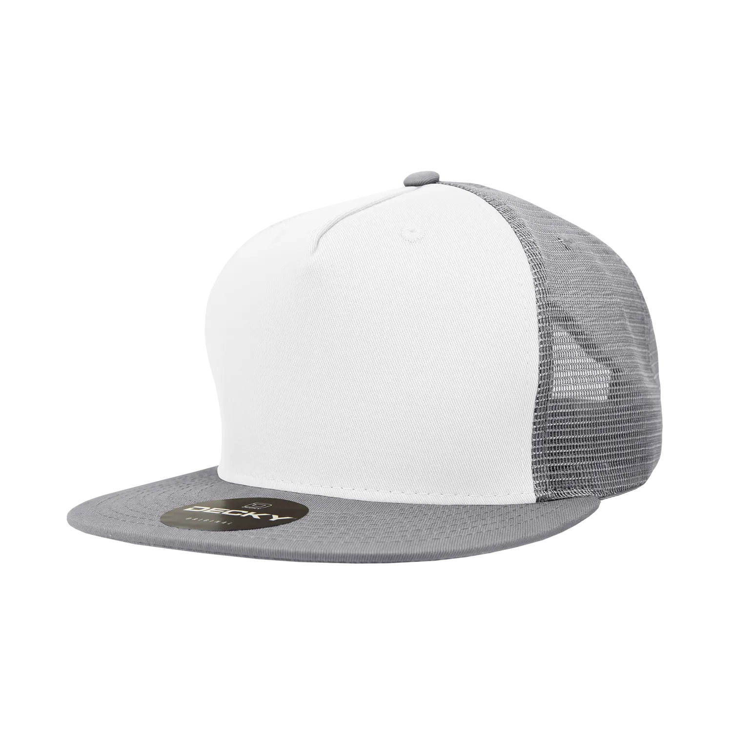 Decky 1040 5 Panel High Profile Structured Cotton Blend Trucker Hat