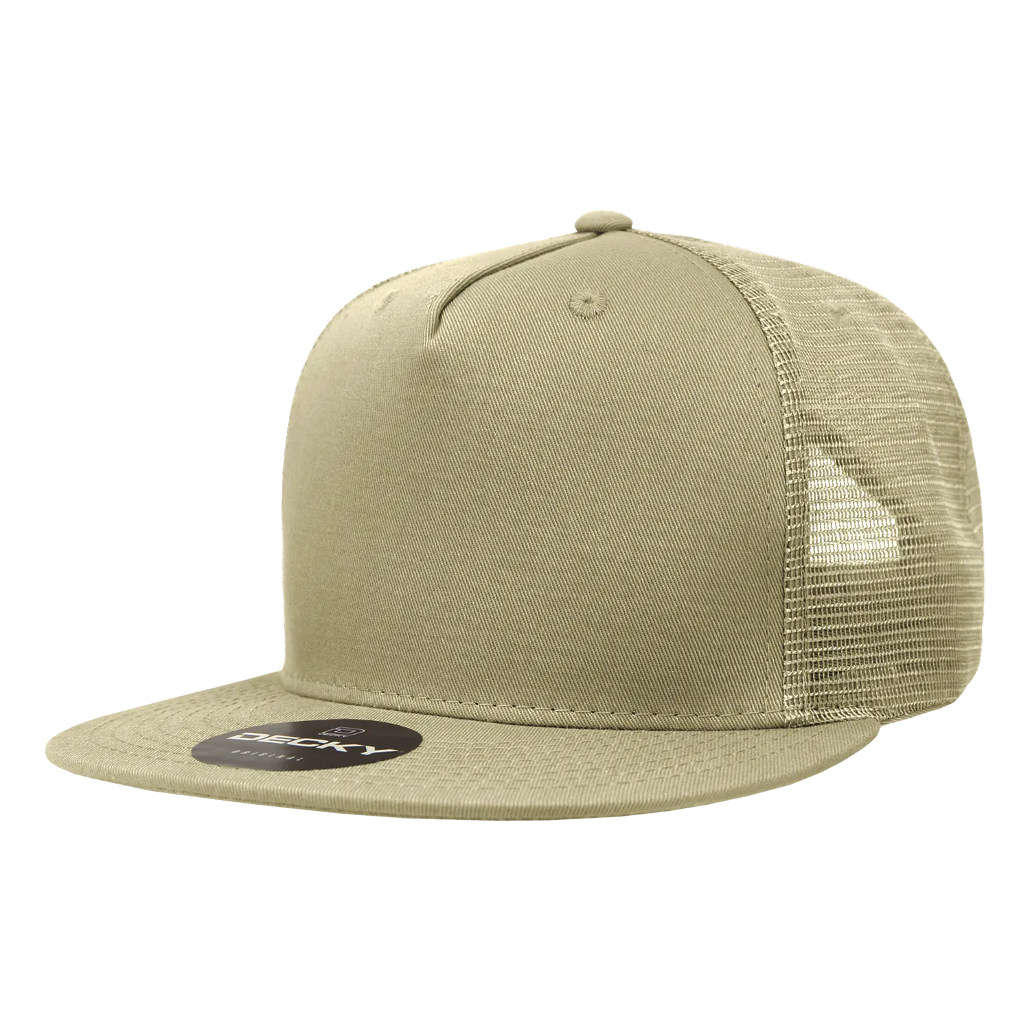 Decky 1040 5 Panel High Profile Structured Cotton Blend Trucker Hat