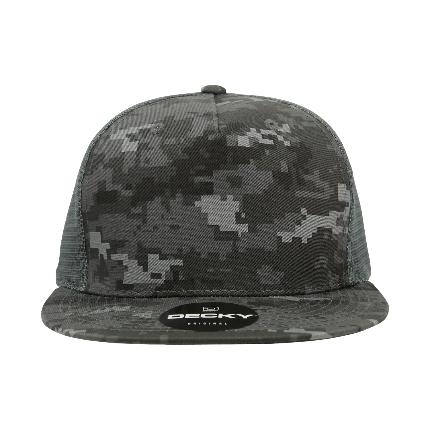 Decky 1040 5 Panel High Profile Structured Cotton Blend Trucker Hat