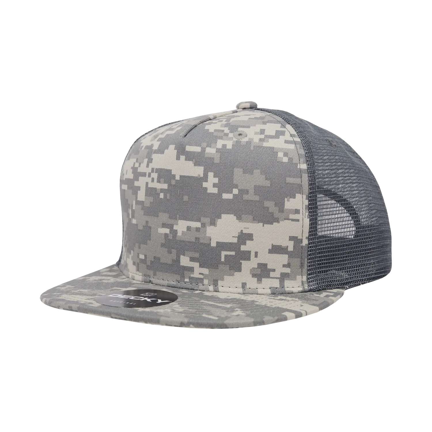 Decky 1040 5 Panel High Profile Structured Cotton Blend Trucker Hat