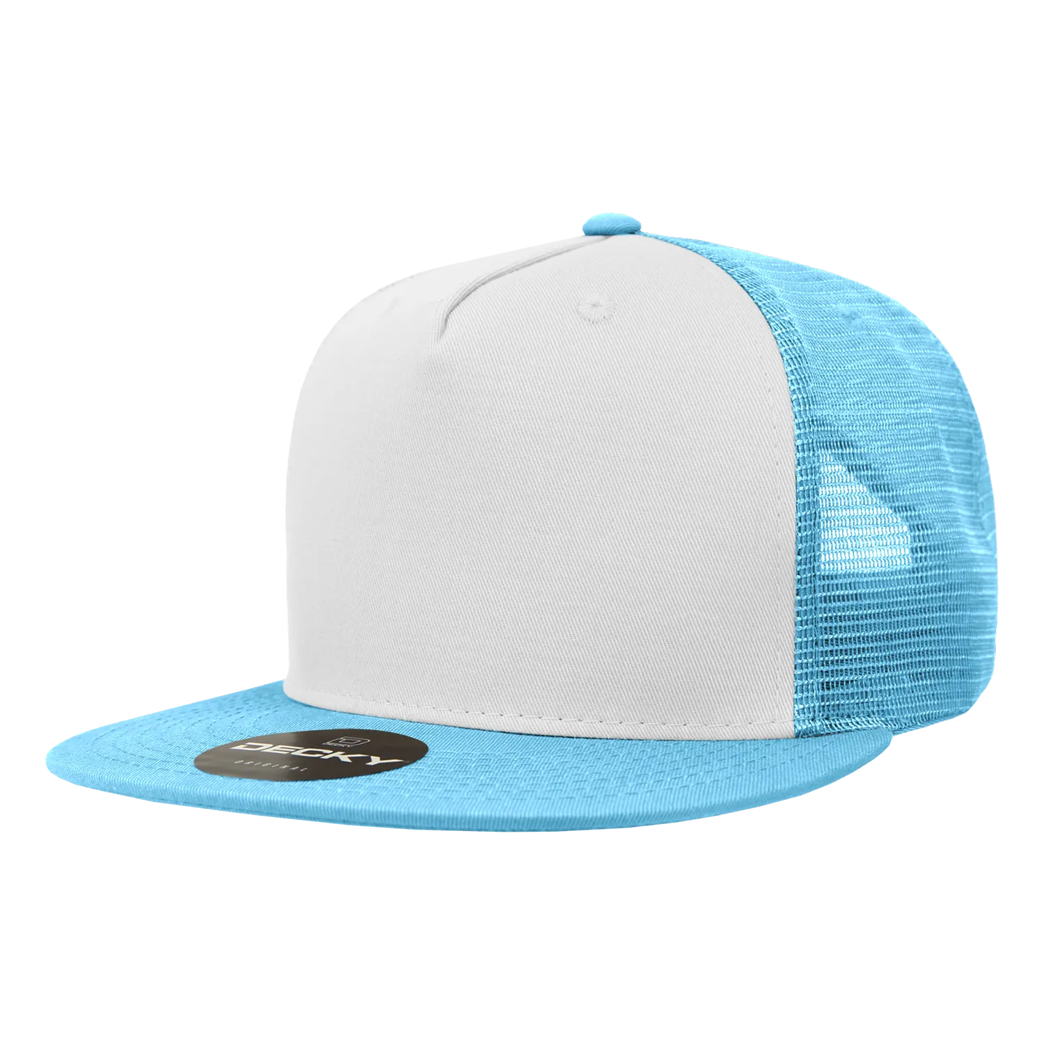 Decky 1040 5 Panel High Profile Structured Cotton Blend Trucker Hat