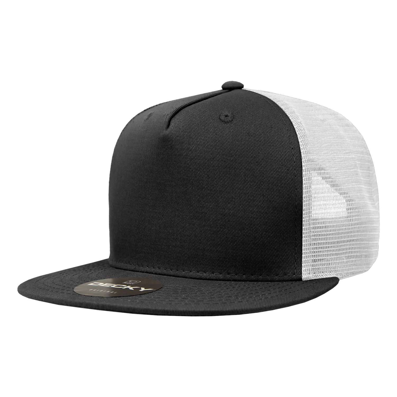 Decky 1040 5 Panel High Profile Structured Cotton Blend Trucker Hat