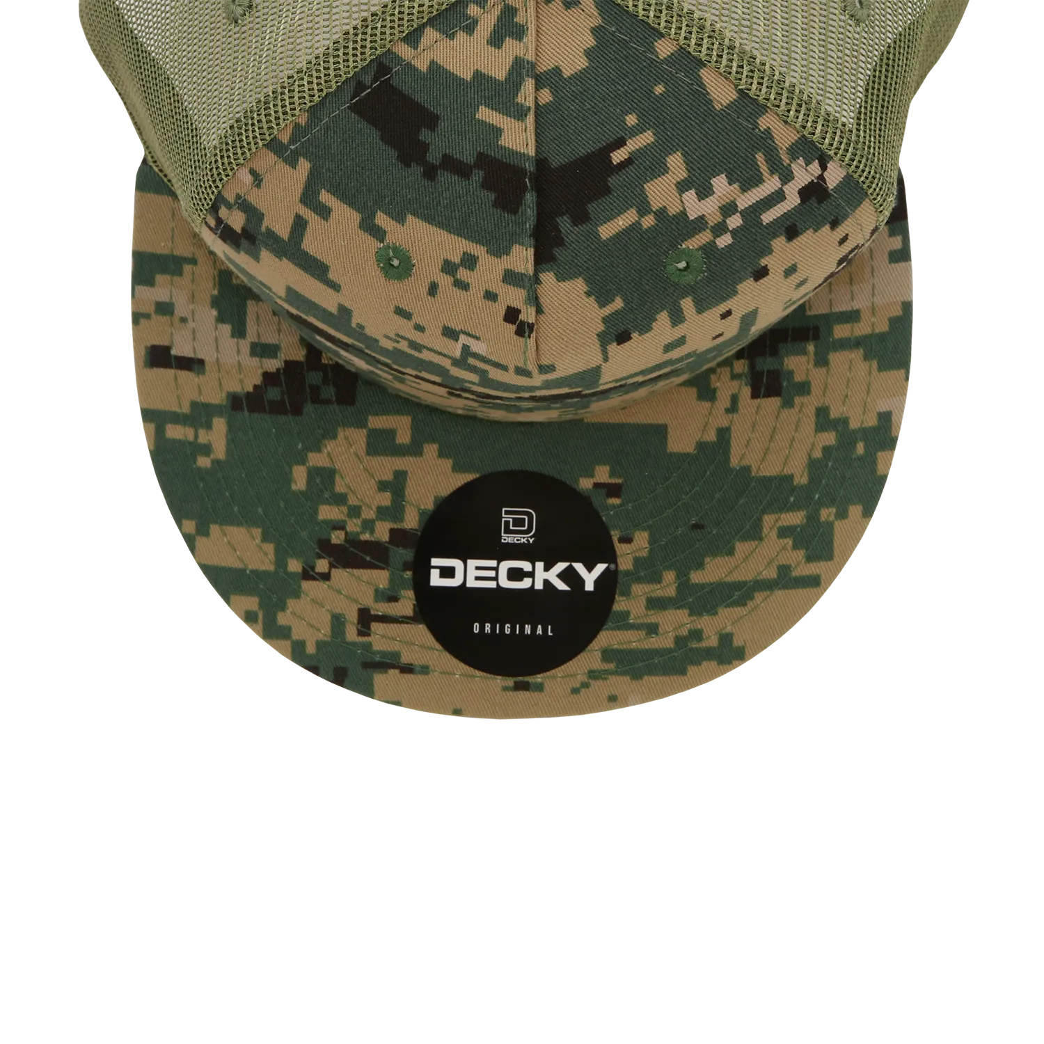 Decky 1040 5 Panel High Profile Structured Cotton Blend Trucker Hat