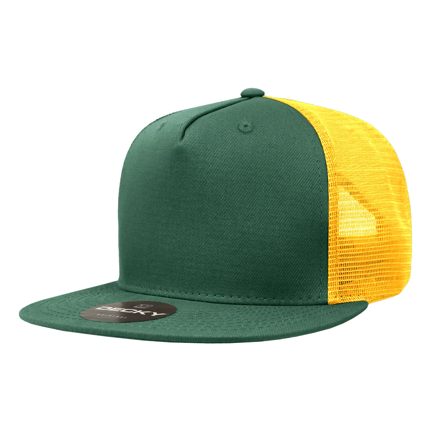 Decky 1040 5 Panel High Profile Structured Cotton Blend Trucker Hat