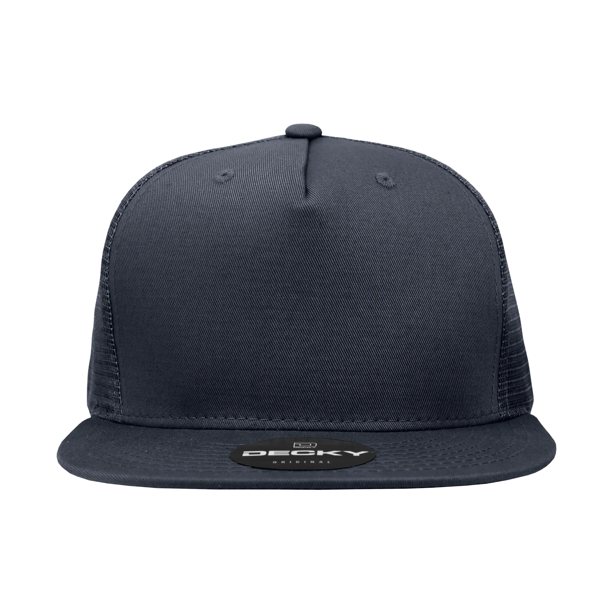 Decky 1040 5 Panel High Profile Structured Cotton Blend Trucker Hat