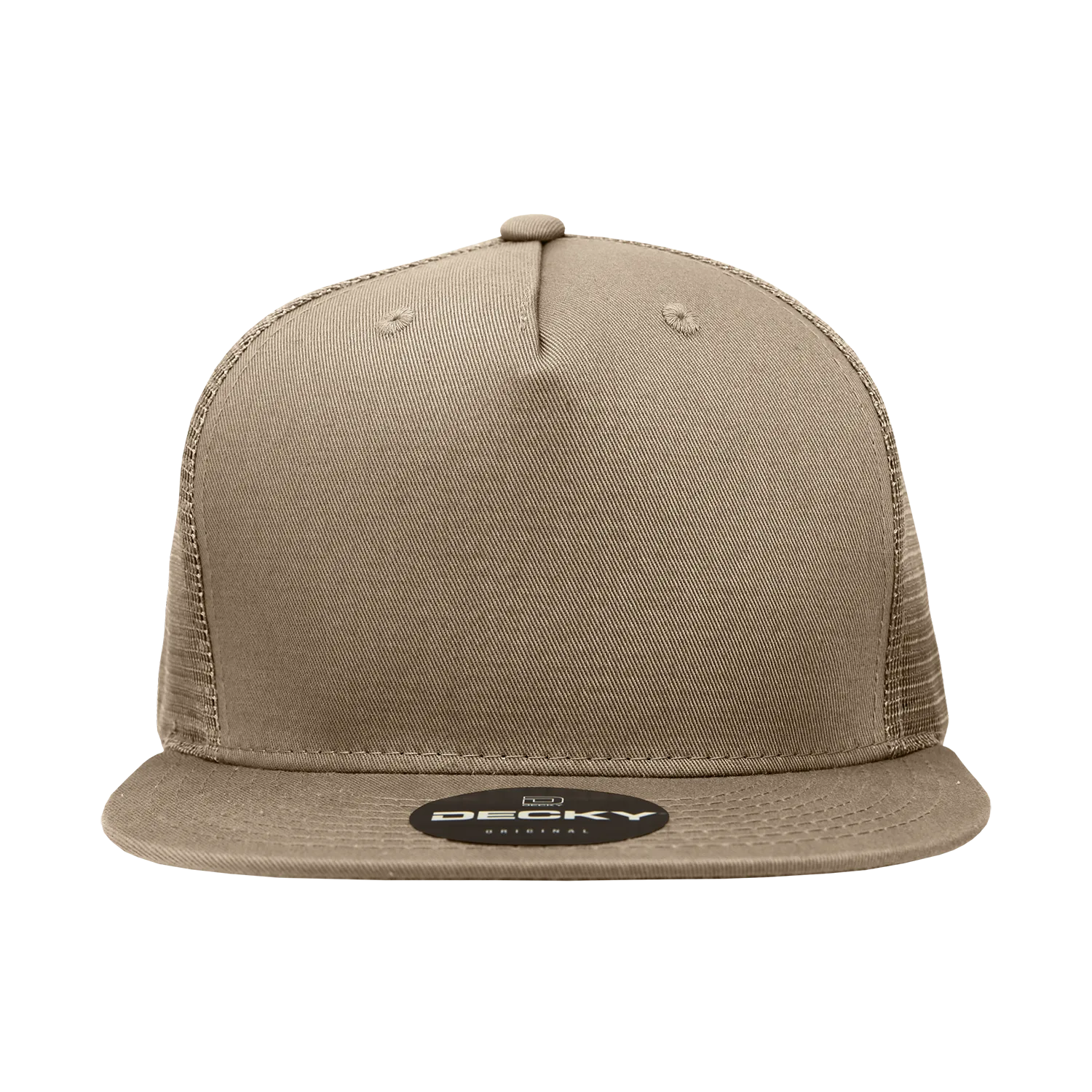 Decky 1040 5 Panel High Profile Structured Cotton Blend Trucker Hat