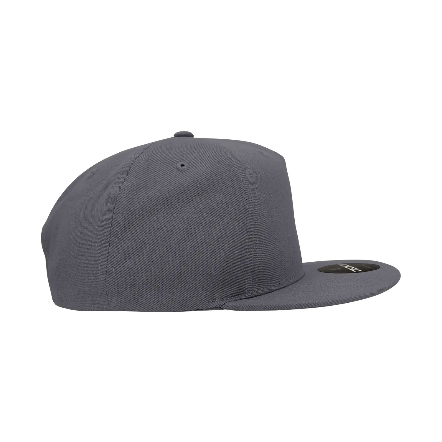 Decky 1064G 5 Panel Cotton Snapback Hat, Flat Bill Cap with Green Undervisor - CASE Pricing