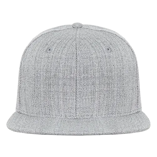 Decky 362 - Solid Color Snapback Hat, 6 Panel Flat Bill Cap - CASE Pricing