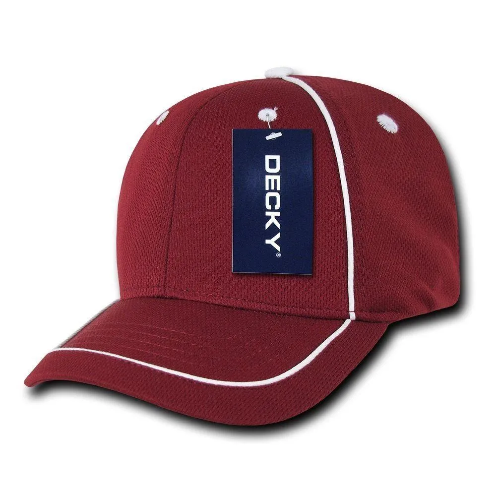 Decky Performance Mesh Piped 6 Panel Snapback Jersey Mesh Baseball Caps Hats