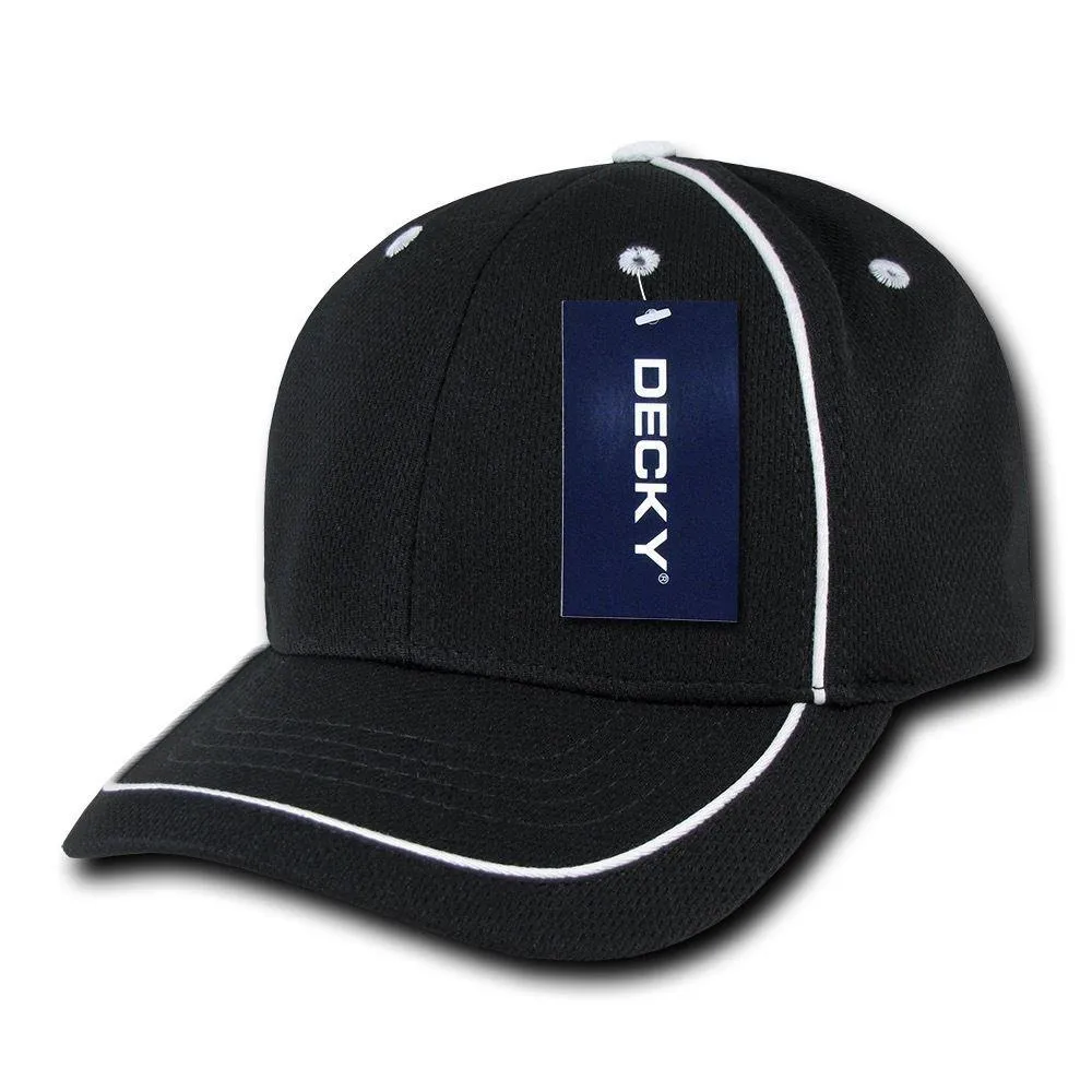 Decky Performance Mesh Piped 6 Panel Snapback Jersey Mesh Baseball Caps Hats