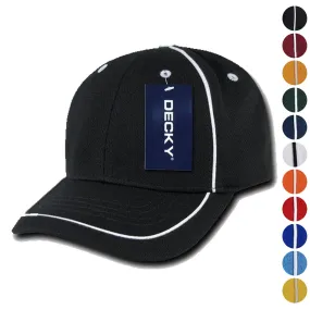 Decky Performance Mesh Piped 6 Panel Snapback Jersey Mesh Baseball Caps Hats