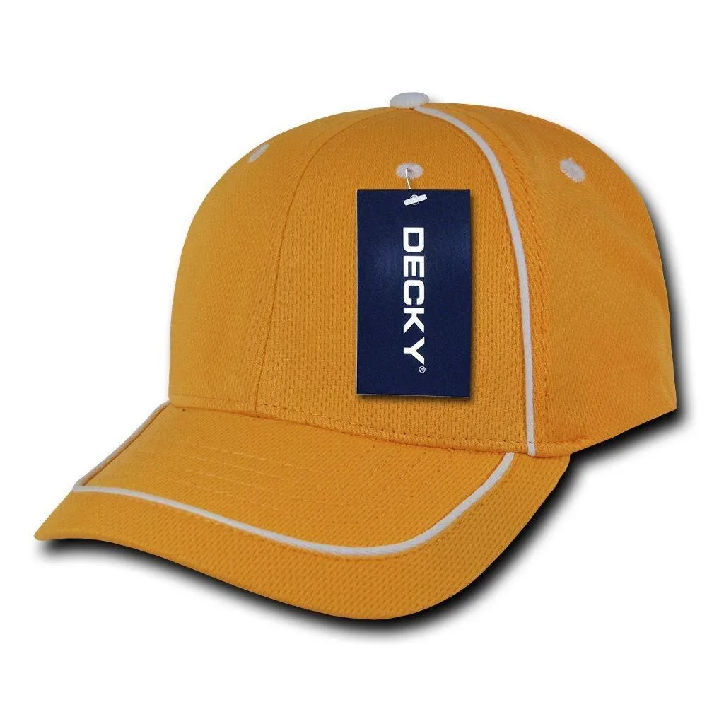 Decky Performance Mesh Piped 6 Panel Snapback Jersey Mesh Baseball Caps Hats