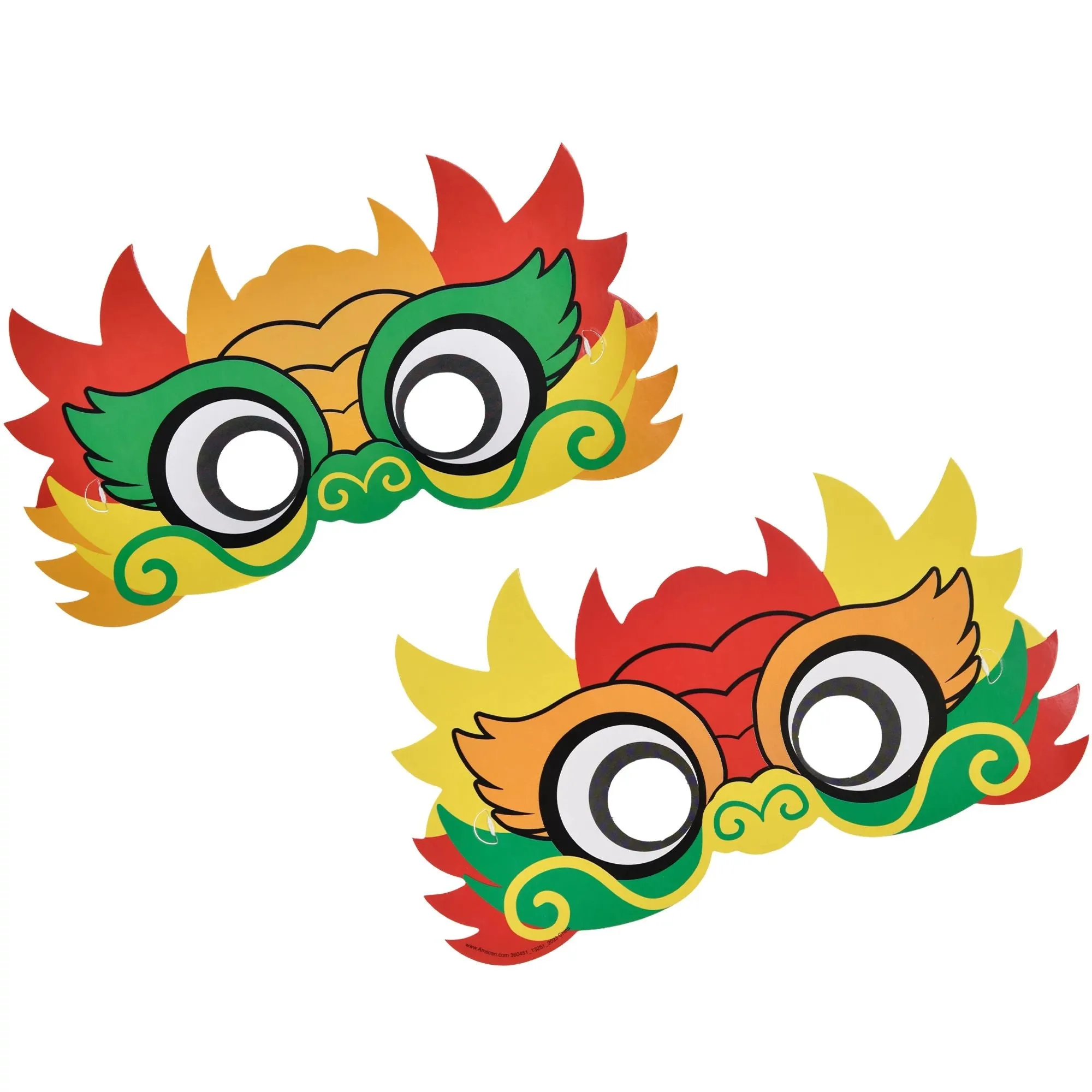 Dragon Lunar New Year Eye Masks | 8ct