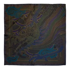 Dragon Scarf, Oriental Noctis – Silk Scarves