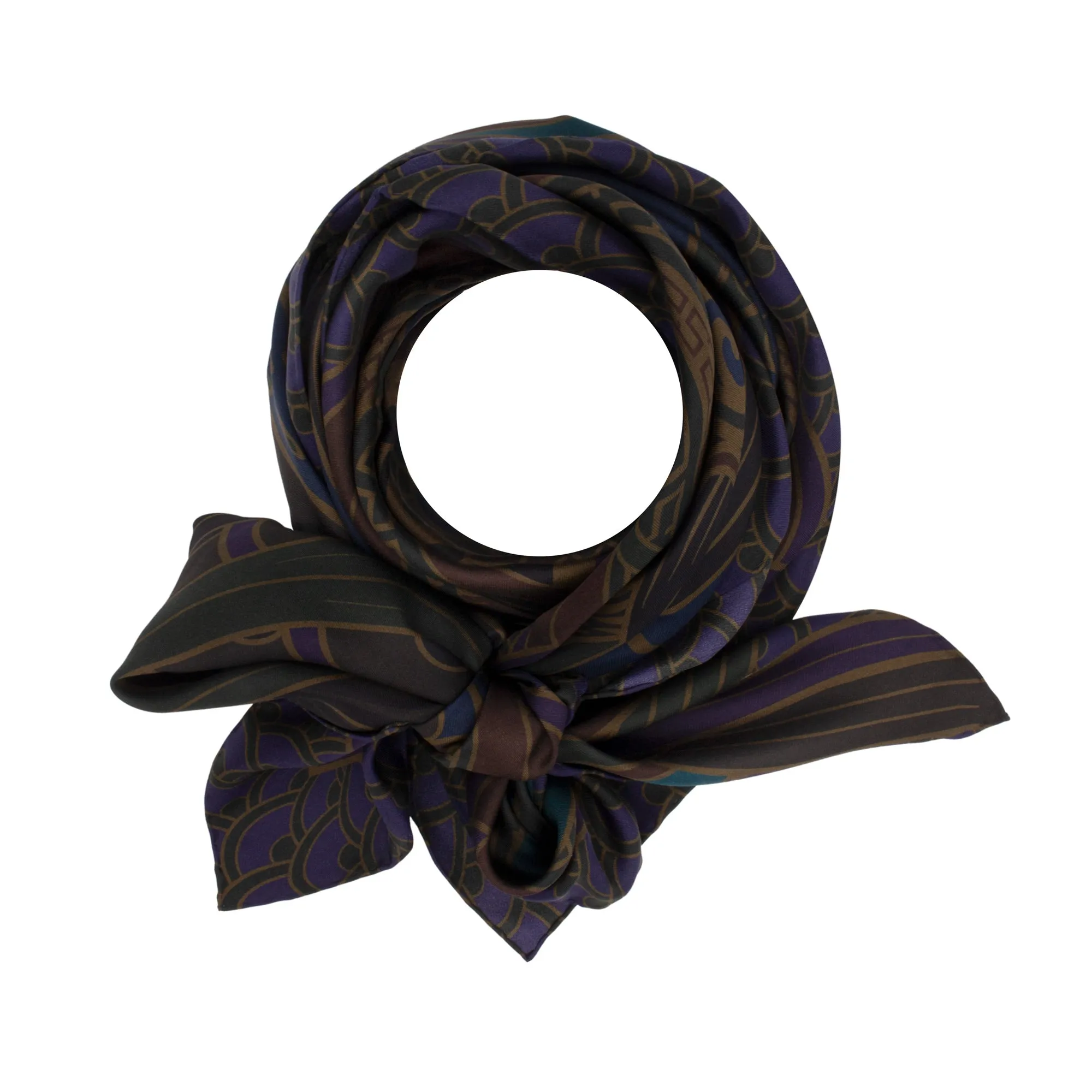 Dragon Scarf, Oriental Noctis – Silk Scarves