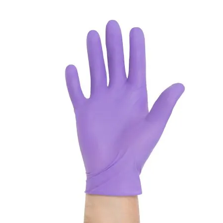 Exam Glove Purple Nitrile® Medium Sterile Pair Nitrile Standard Cuff Length Textured Fingertips Purple Not Rated - O&M Halyard Inc  Mfr# 55092