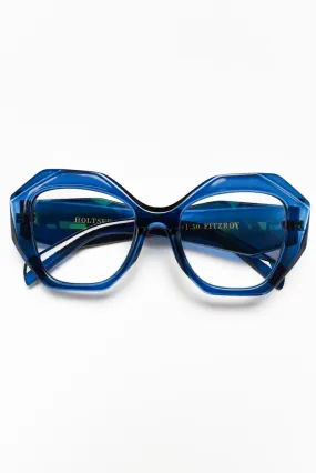 Fitzroy Navy Oversized Reading Glasses