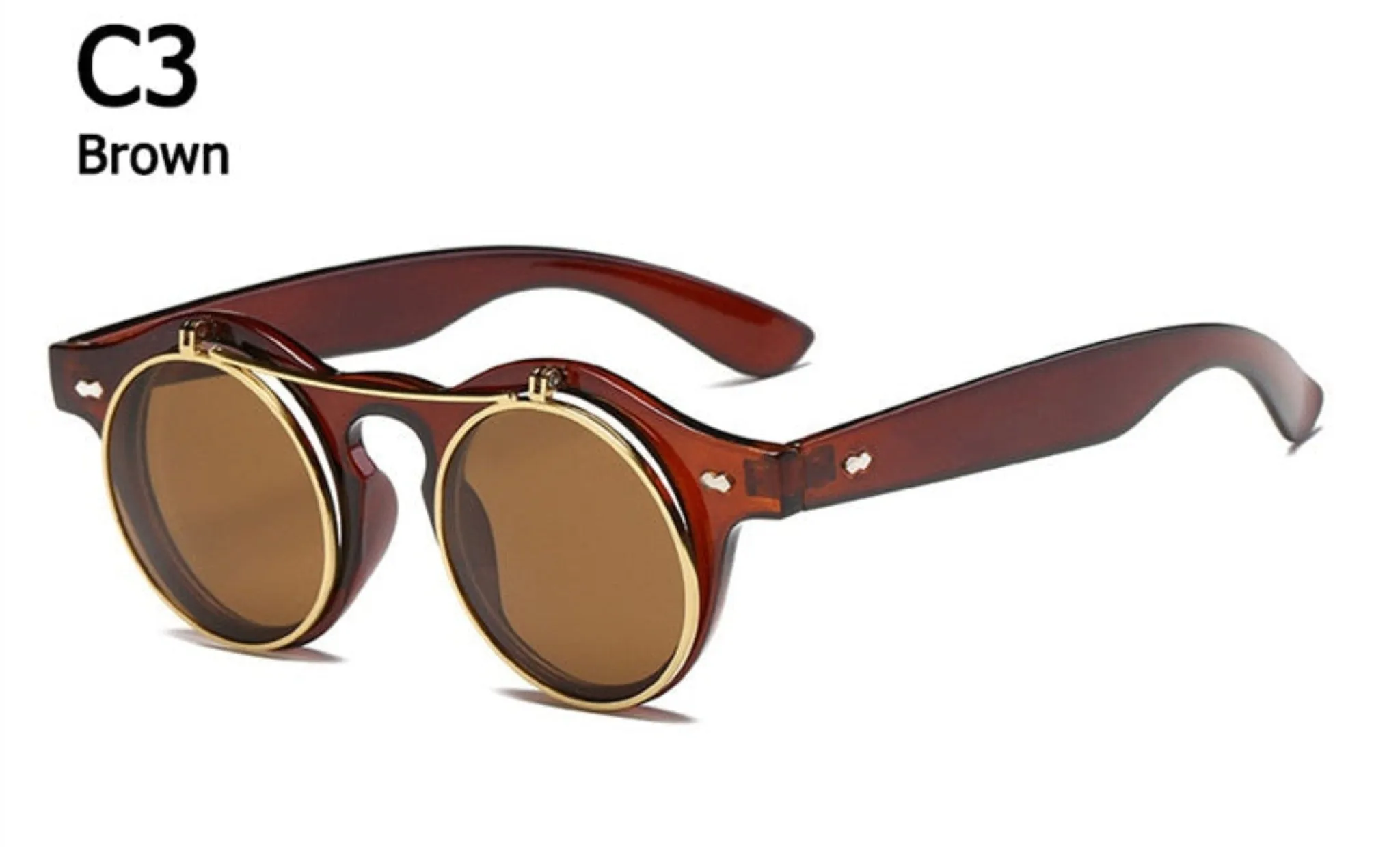 Flip Up Steampunk Sunglasses