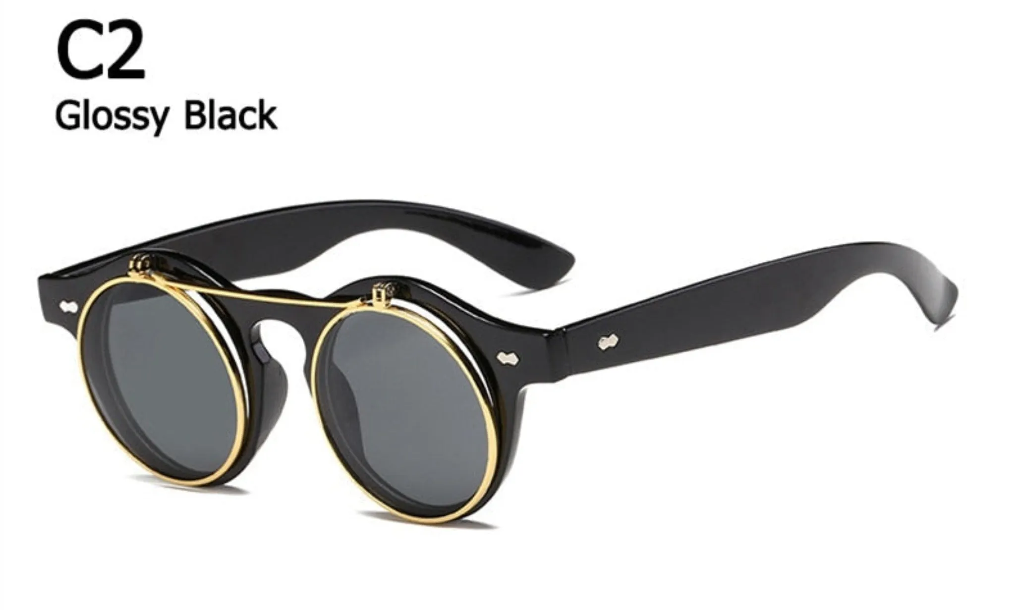 Flip Up Steampunk Sunglasses