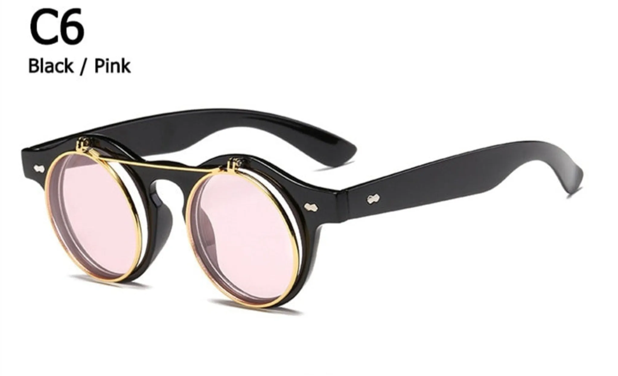 Flip Up Steampunk Sunglasses