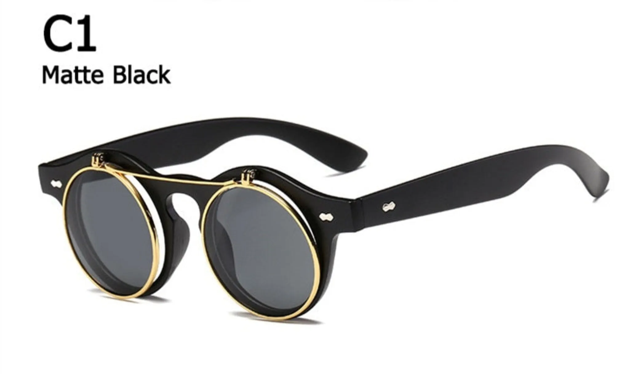 Flip Up Steampunk Sunglasses