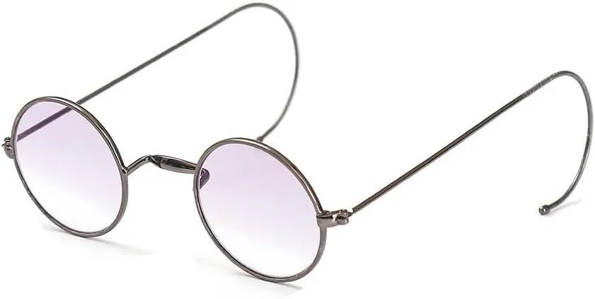 Gradient Tint Round Wire Rim Sunglasses A2139