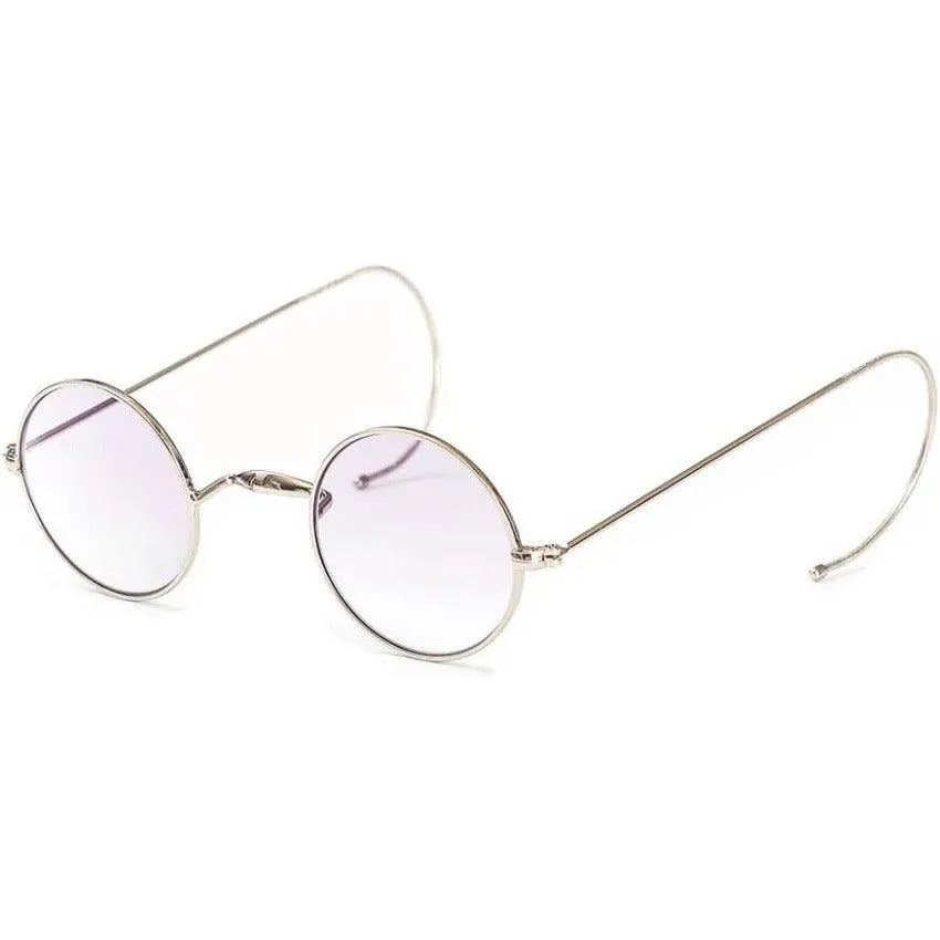 Gradient Tint Round Wire Rim Sunglasses A2139