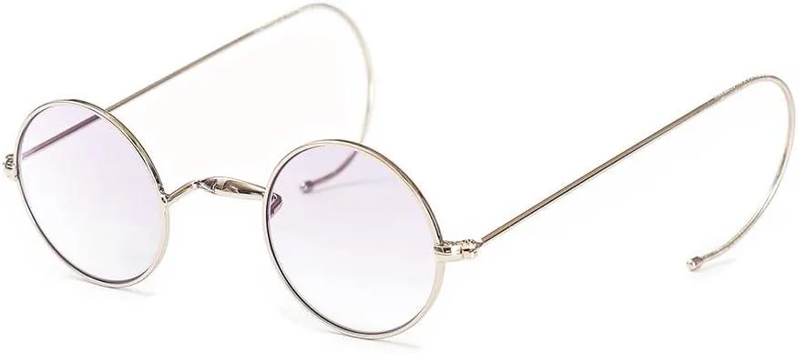 Gradient Tint Round Wire Rim Sunglasses A2139