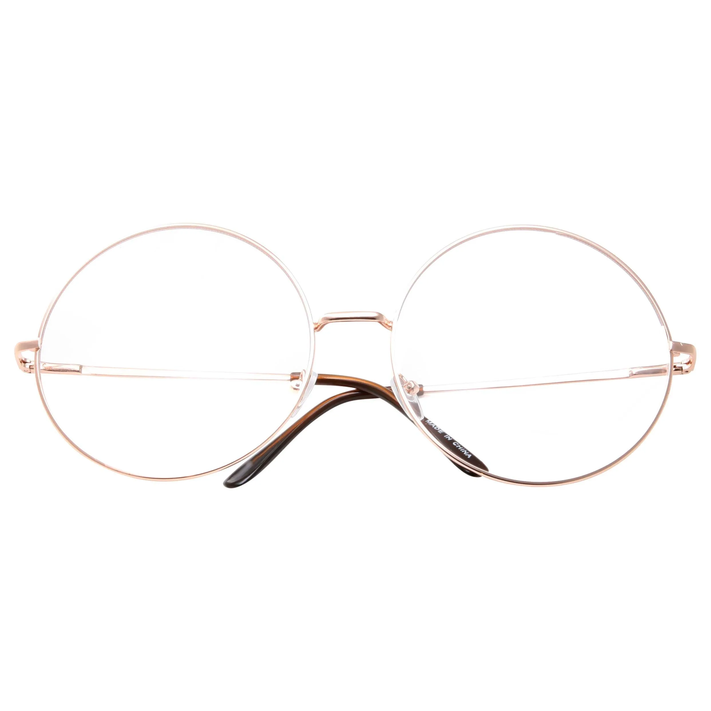 grinderPUNCH - XXL Super Oversized Glasses Round Circle Frame Clear Lens