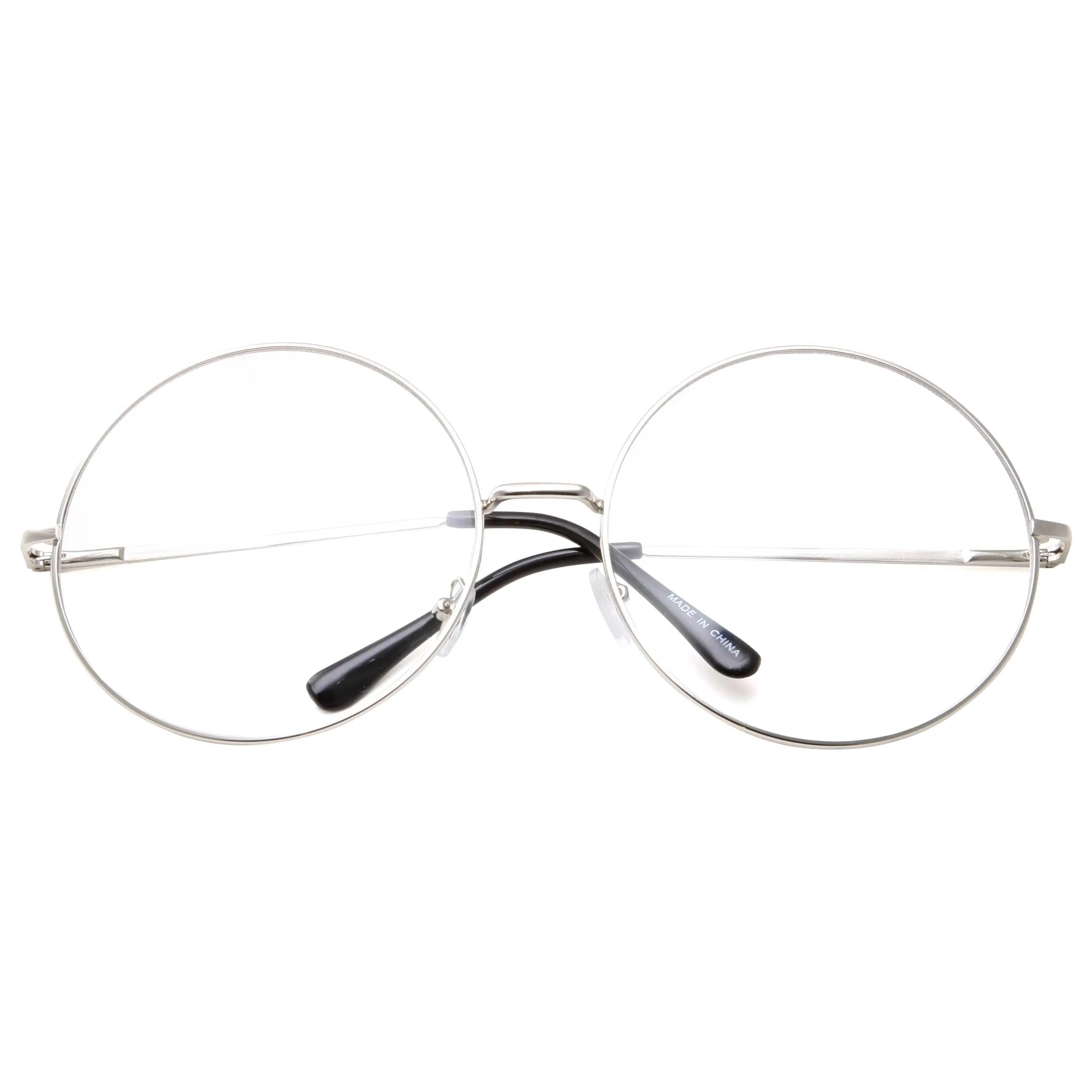 grinderPUNCH - XXL Super Oversized Glasses Round Circle Frame Clear Lens