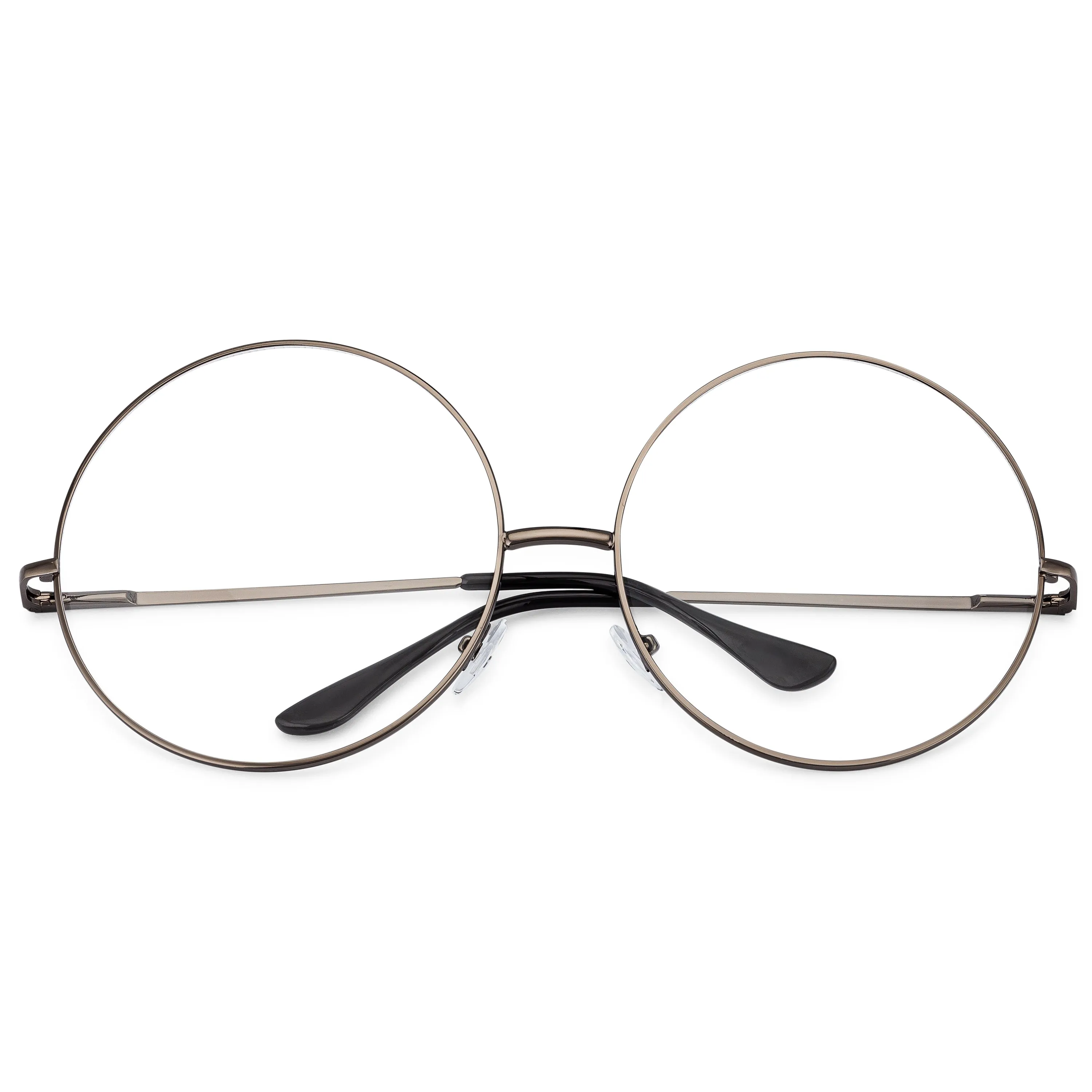 grinderPUNCH - XXL Super Oversized Glasses Round Circle Frame Clear Lens